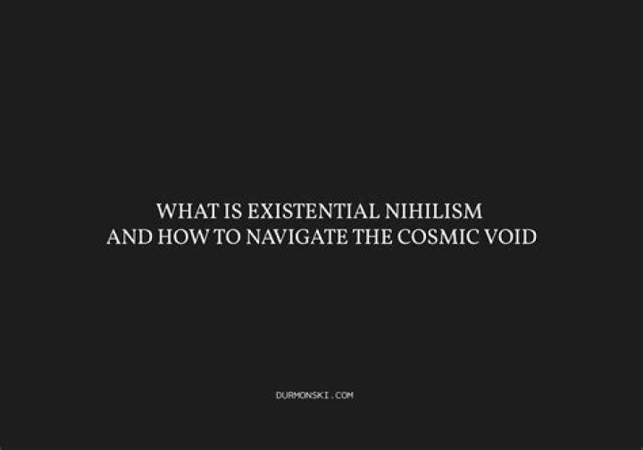 NOTHING (Philosophy)---Our Existential Void